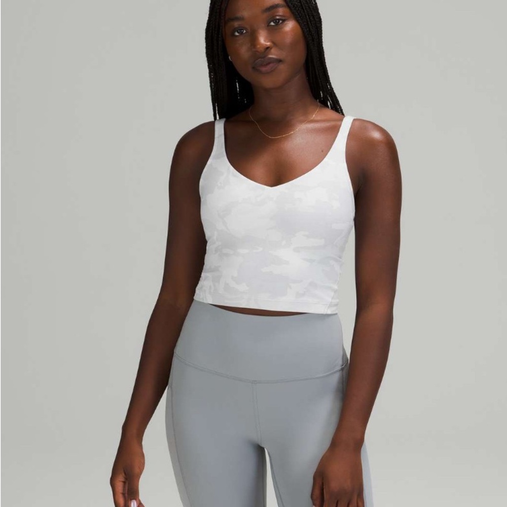 Lululemon White Camo Align Tank